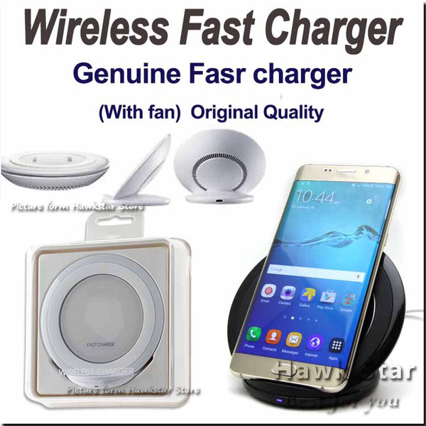 Wireless Fast charger For Samsung S7 S7edge Original quality (With fan) Genuine fast charging pad with retail box