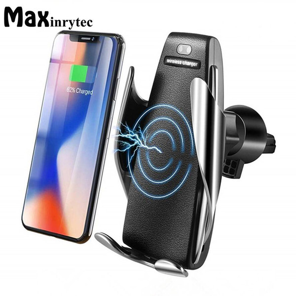 Car Wireless Charger Automatic Sensor For iPhone Xs Max Xr X Samsung S10 S9 Intelligent Infrared Fast Wirless Charging Car Phone Holder hot