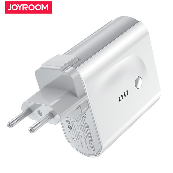 JOYROOM Fast Charger Wall Charger D-T189 Portable 5000mAh Power Bank EU Plug USB Charger for Iphone 11 Samsung S20