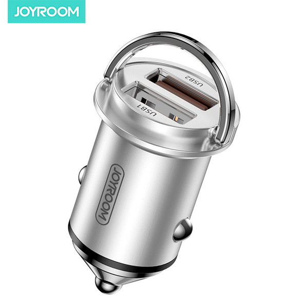 JOYROOM Car charger with USB Cable JR-C10 45W 5A Dual USB Fast Charging Adapter Car Charger For Iphone 11 Samsung S20