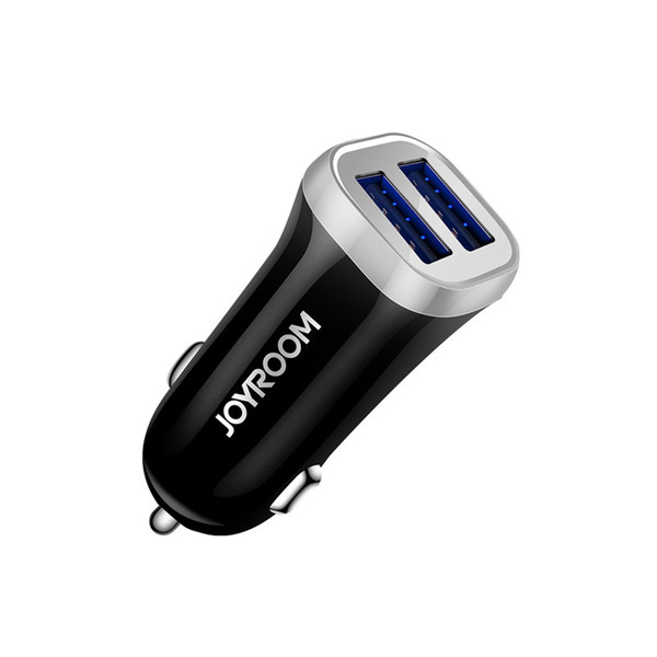 JOYROOM Car charger with USB Cable CM-216 3.1A Double USB Quick Charger Cell Phone Travel Adapter Chargers For Iphone Samsung