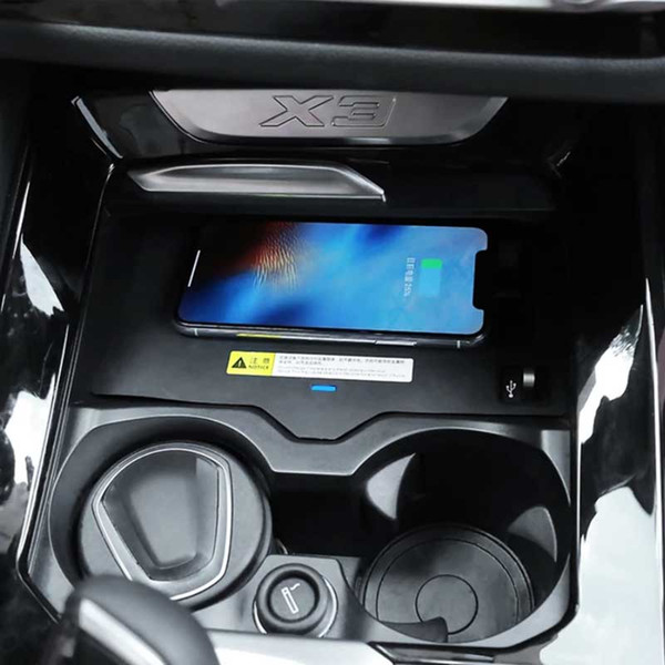 Free Shiping Manufacturer Provides Straightly Easy to install Perfect match QI Standard BMW X3 X4 2018 2019 Wireless Charging