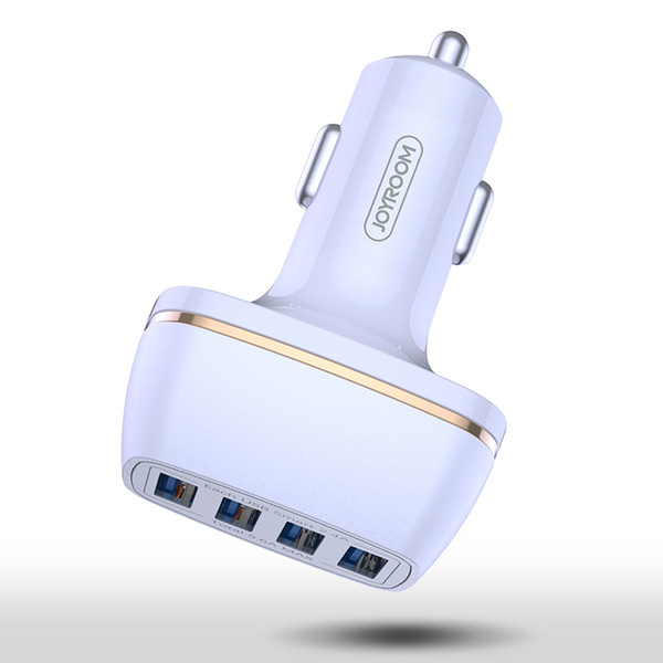 JOYROOM Car charger Luxury 5.4A 4 USB Car Charger Adapter Cell Phone Charger Fit Compatible Iphone xr Samsung LG Ipad pro