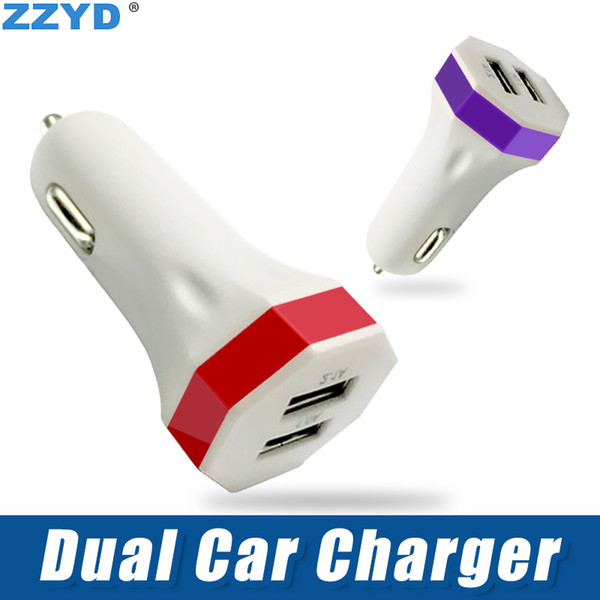 ZZYD Car Charger Mini 2U Portable Charger Universal Dual Ports Iphone Charger for iPhone Xs max Xr Samsung