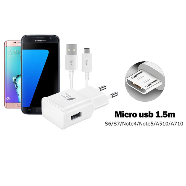 Bestsin Travel Wall Charger AAA+ 5V/2A 9V/1.67A Adaptive Fast Charging for Samsung S7 S8 With the LOGO Made in Vietnam.