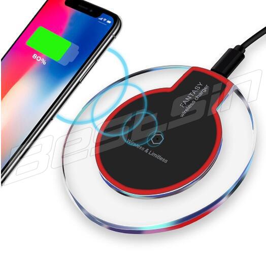 Crystal Fantasy Qi Wireless Charger For iPhone X 8 Plus Charging Pad Mini for Samsung S6 S7 Edge Plus S8