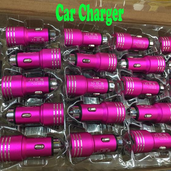 New Arrival Hot Sale Metal Safety Hammer Car Chargers 5v 3.1A Dual USB Charger Universal Adapter for iphone7 Samsung S7 HTC LG