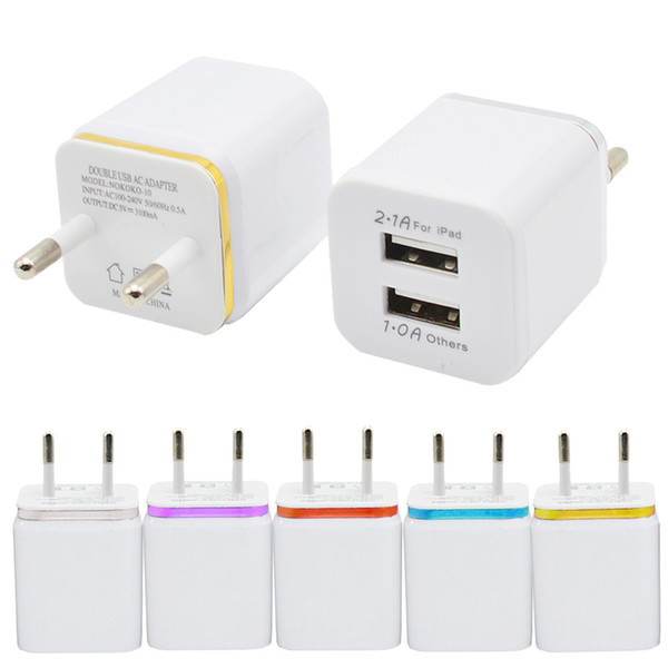 Home travel dual port Wall Charger dual usb port Power Adapter metal Mushroom US Plug Charging general For iPhone Samsugn LG htc