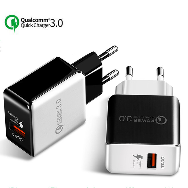 QC3.0 USB Charger EU US Quick Charge Portable Fast Charger For iphone X 8 7 6 EU AU Charger For All Smartphone