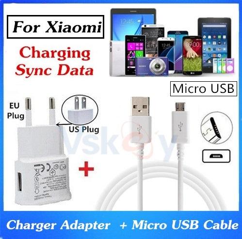 High Quality Wall Charger Adapter + Micro USB Cable For Xiaomi Max 4C 4i 4X RedMi 3S 4A Note 4 3 Charging & Data Sync