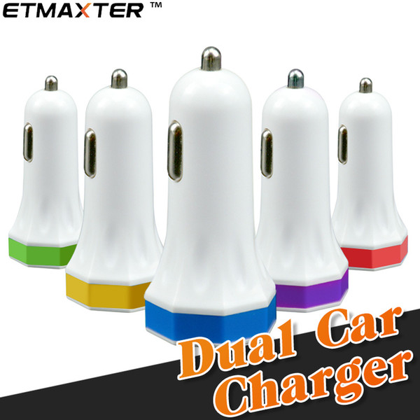 Car Charger Universal Dual Ports Portable Charger Mini 2U Iphone Charger for iPhone X 8 Plus Samsung Galaxy note 9