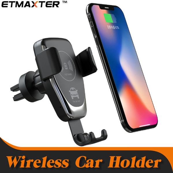 Wireless Fast Charging Car Holder 10W High-powered Wireless Charger QI Universal Car Holder with Retail Box