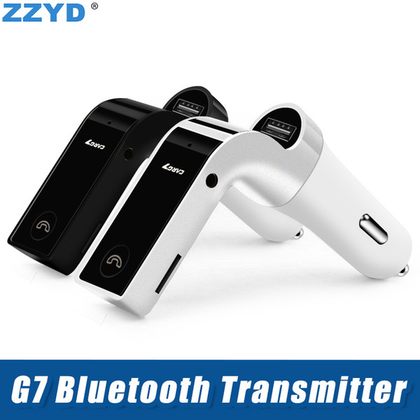 Bluetooth G7 Car Charger MIC Hands MP3 WMA Music Player USB Charger free FMTransmitter with TF Card