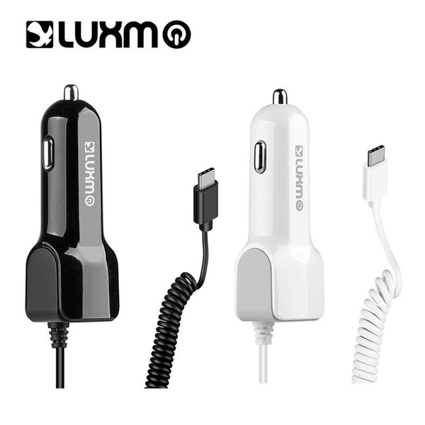 Universal Car Charger Adapter Type C Cable USB Port 2.1A Phone Chargers for Samsung Galaxy S8 Note8 Note 8 LUXMO