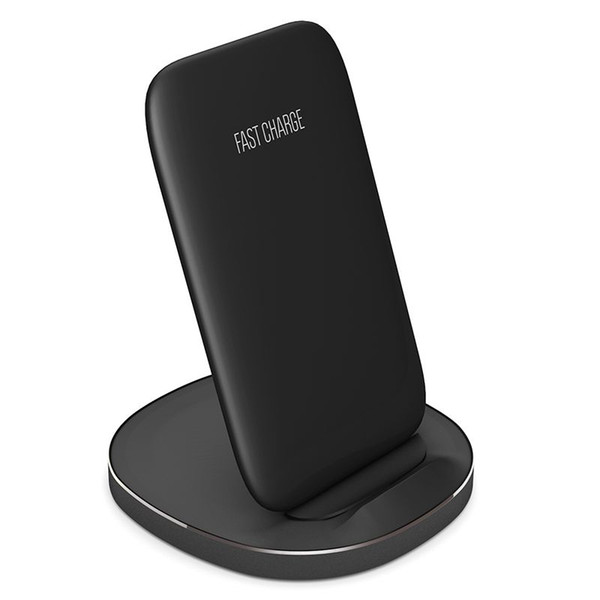 W29 QI wireless desk fast charger double coin induction Support traverse and vertical position Compatible many Smart Phones