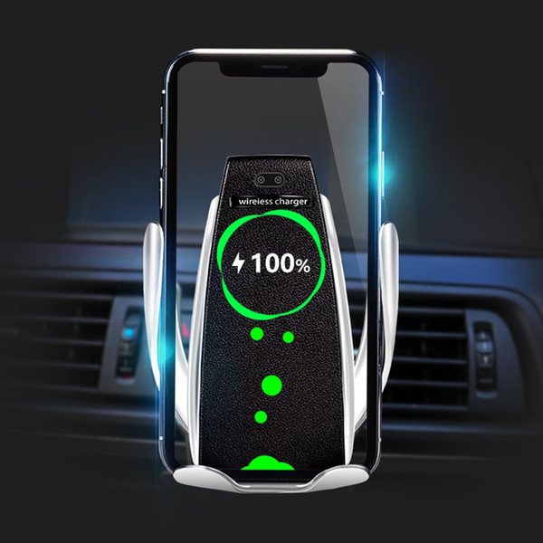 Automatic Sensor Car Wireless Charger For iPhone Xs Max Xr X Samsung S10 S9 Intelligent Infrared Fast Wirless Charging Car Phone Holder