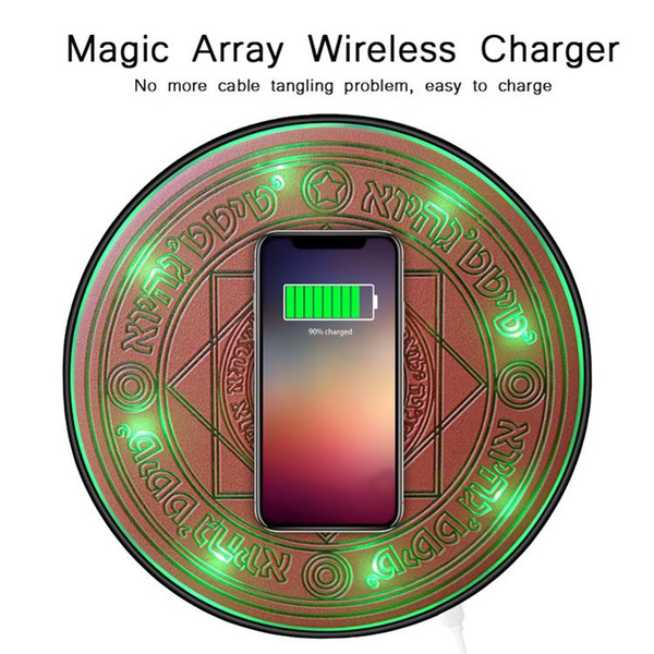 Hot Comic Magic Array Wireless Charger 10W Qi Wireless Universal Fast Charging pad for iPhone charger Samsung Smartphone with retail box