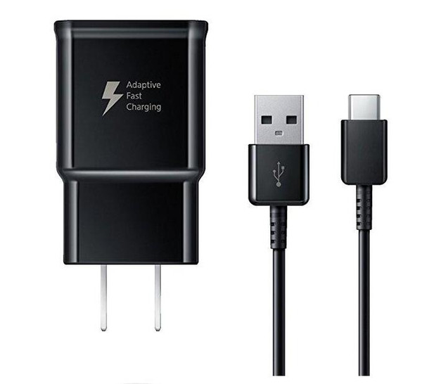 Fast Charger Adaptive Travel Wall Charger 1.2M USB Cable Type-C For Samsung S8 S9 Plus Note 8 Note 9 DHL Free Shipping