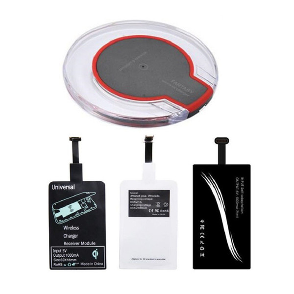 Hot Qi Wireless Charger Fast Charging For Samsung S9 Note 8 S8 Plus S7 i5 6 7 Fantasy High Efficiency pad and Receiver