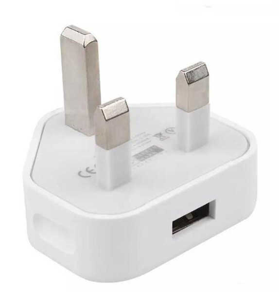 100pcs/lot High Quality 5W 5V 1A UK Plug USB AC Power Adapter Charger Wall Adapter charging A1399 With retail box