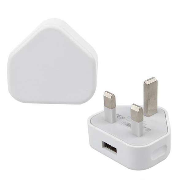 USB Wall charger AC Wall Power Adapter Charger UK 3 Pins Plug For iPhone 5 6 7 XS XR S6 S7 High quality