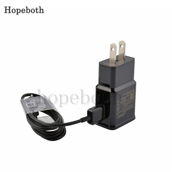 Fast adaptive charging EU US 5V 2A 9V 1.67A wall charger power adaptor for samsung s7 s8 note 8 + Type C cable