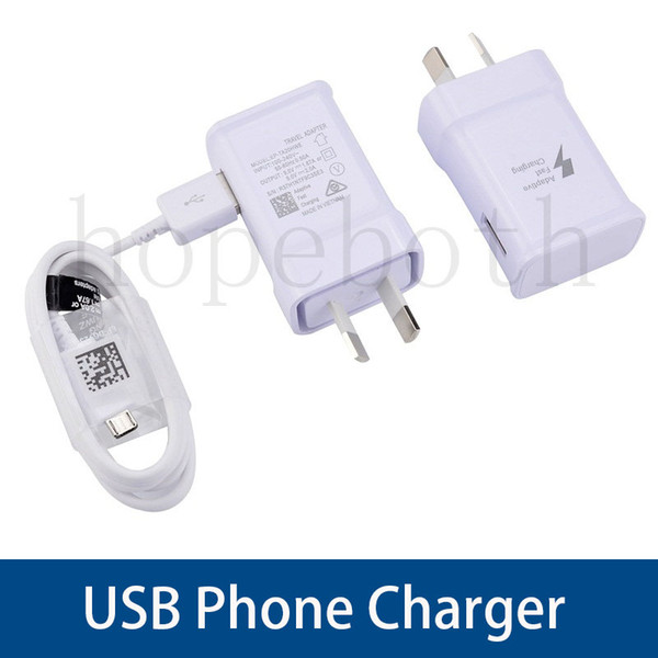 New Zealand High quality AU Plug AC Power wall Charger +1.5M 1.2M Micro USB Cable for Samsung Note 4 S6 S7