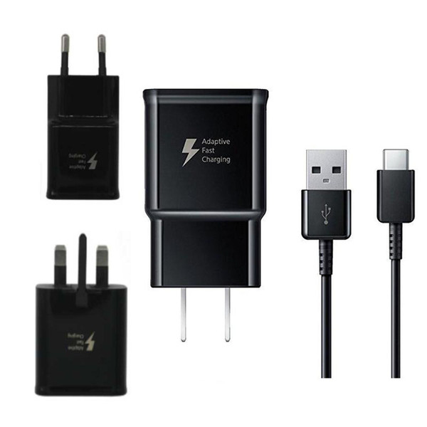 High quality S8 Fast Charger 1.2M Type-C USB Data Cable Travel Wall Charger Adapter 5V 2A For S8 S8 plus