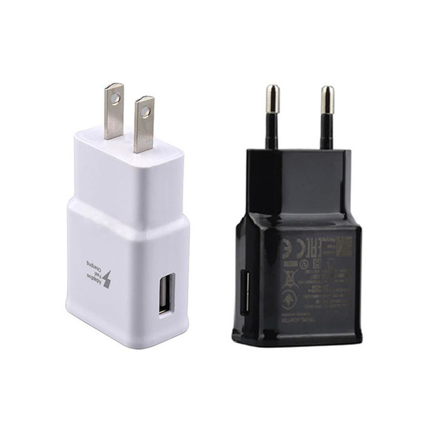 High quality 5V 2A AU US EU AC Power wall home charger for Samsung Galaxy Note2 3 4 N7100 S5 S4 S6 S7