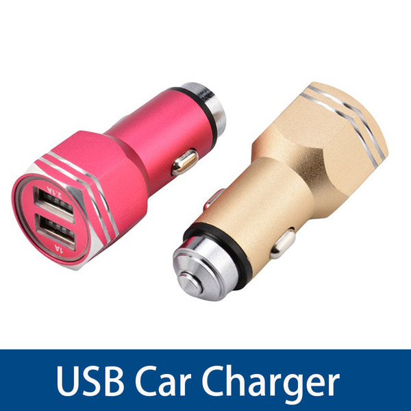 Safety Hammer Auto Car Charger Dual Max 2.1A USB Output Fast Charge Adapter For ipad Digital Camera Cell Phone Chargers