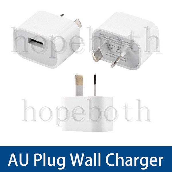 Dual interface 5V AU Plug USB Wall Charger Power Travel AC Adapter for Smart Phone Cell Phone Mobile Phone 7 6