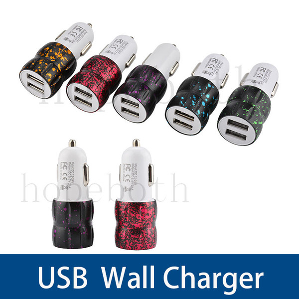 Universal Small steel cannon Fashion Fast Car Charger Adapter USB Socket 2 Port Car-charger For iPhone Samsung LG For Xiaomi