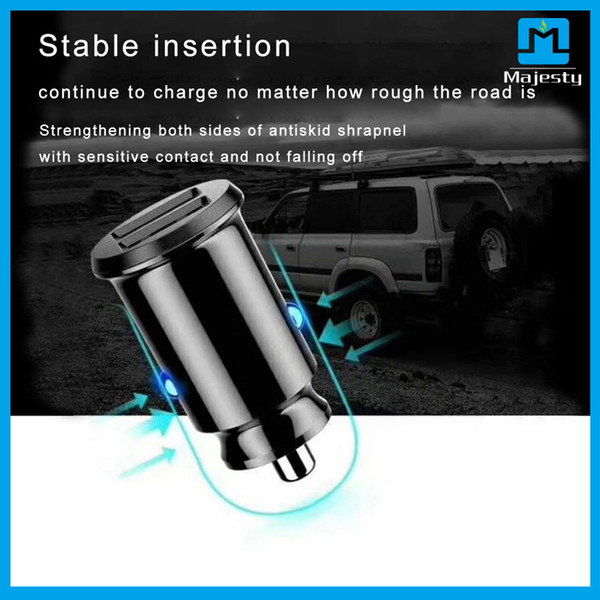 2018 New Universal USB Car Charger Adapter USB Socket 2 Port Phone Car-charger For iPhone Samsung Ipad Free DHL