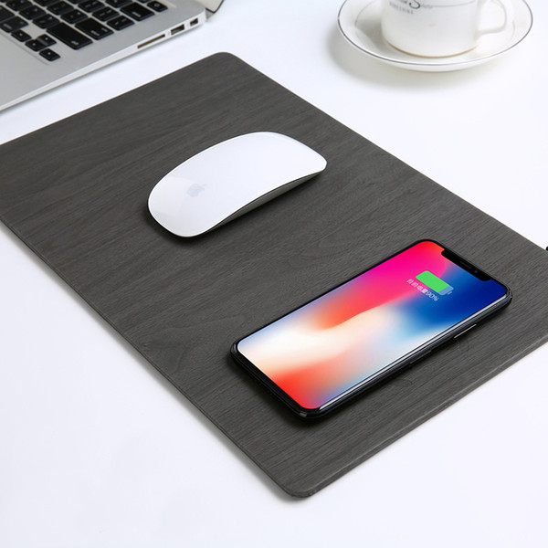 1PCS New Arrival Fast Wireless Charging Mouse Pad Qi Mouse Pad With Wireless Charger Free Shipping