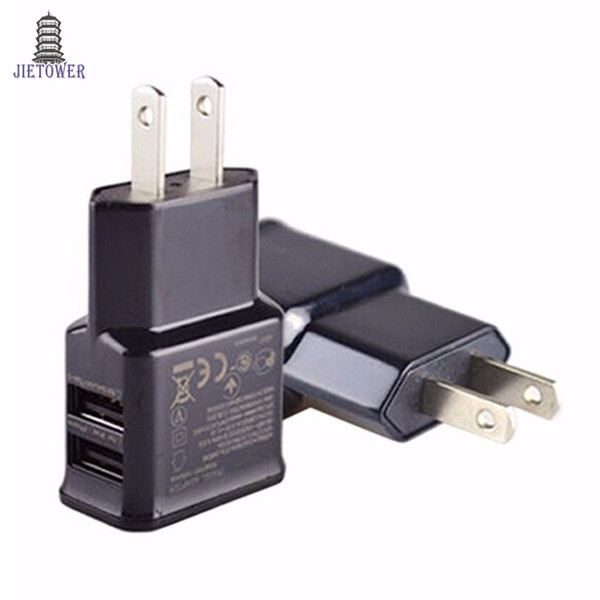 Universal EU/US Plug 5V 2A Dual Ports 2 USB Adapter Usb Wall Travel Charger Adapter For Samsung HTC iPhone Mobilephone 200pcs/lot