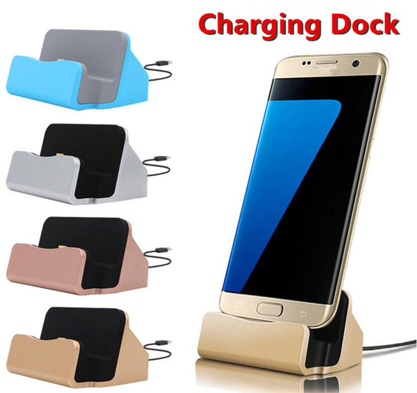 Type C Dock Sync Data Charging Station Desktop Lightning iphone Charger Android Micro USB Dock