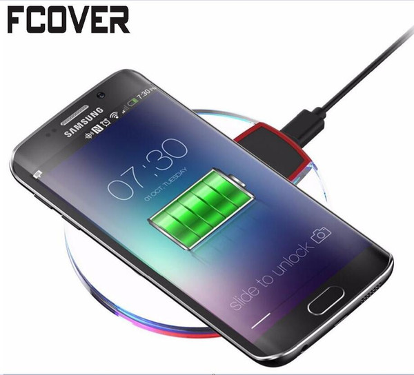 Crystal Wireless Charger Universal Pad Crystal Wireless Phone Charger Receiver for iPhone & Samsung