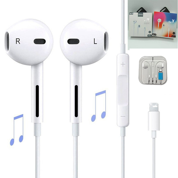 In Ear Headphones Wired Bluetooth Earphone for Apple IPhone X XR XS Max 8 7 6 6S Plus 6 5 5S Earbuds with Microphone Ear Phone