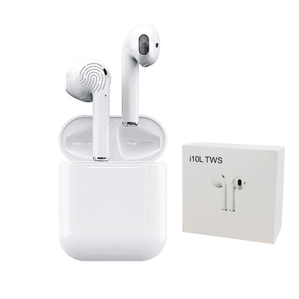 i10L TWS Wireless Bluetooth Headphones Ture Stereo Earphones Wireless Headset Earbuds Support Wireless Charger With Charger Box