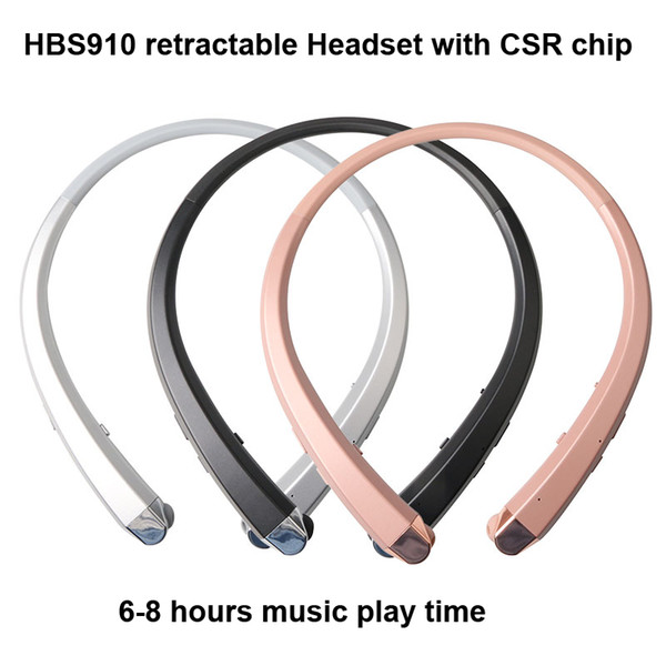 HBS910 Headset Earphone Sports Wireless Bluetooth 4.1 CSR Headphone Best Quality For iphone 7 plus s8 edge hbs910 900 913 800 with package