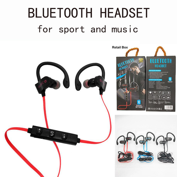 RT558 Wireless Bluetooth 4.0 Headphones Running Sport bluetooth headset With Mic wireless bluetooth Headphones For IPhone Android Earphones