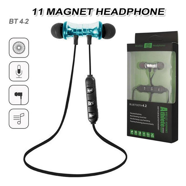 XT11 Bluetooth Wireless Headphones Magnetic Running Sport BT 4.2 Earphones Headset with Mic Earbud For Smartphones