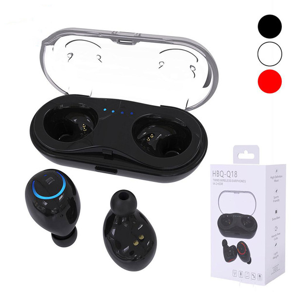 HBQ Q18 Mini TWS Air Original Wireless Pods Bluetooth Headset True Wireless Sport Earphone Headphone For Iphone X 8