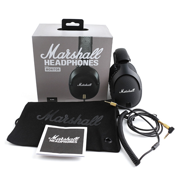 Marshall Monitor wired Headphones With Mic Deep Bass Professional DJ Monitor Headphones Noise Cancelling Headset in stock