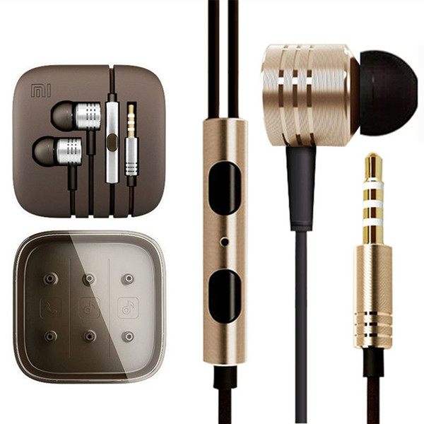 For Xiaomi Earphones With MIC Stereo 3.5mm MP3 MP4 and Android Mobile Phone 2015 High Quality 5A noise isolating