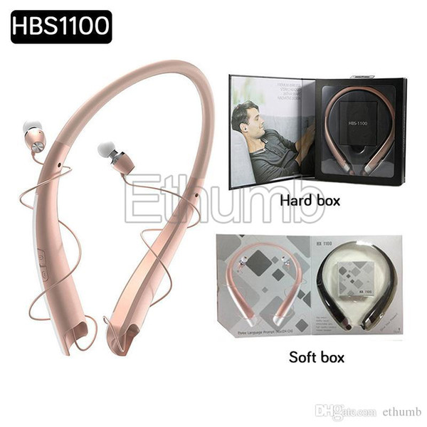 Bluetooth headset HBS1100 hbs 1100 V4.1 wireless stereo headphones sport neckband earphone headsets earbuds for LG iphone cell phones HX1100