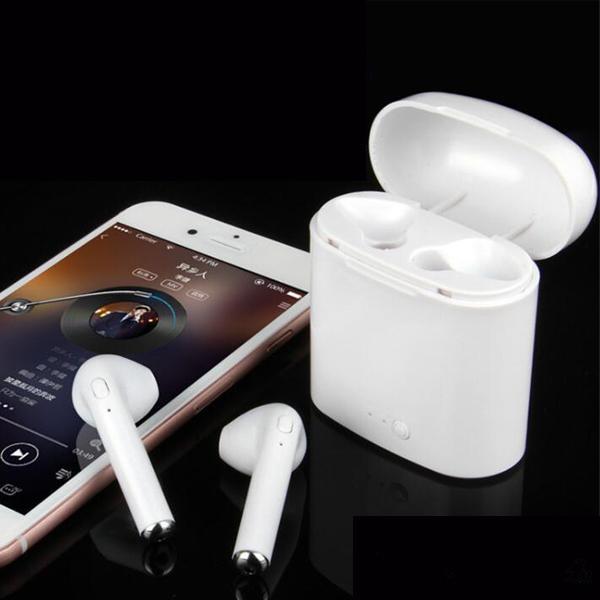 I7S TWS Wireless Bluetooth Headphones Earbuds Earphones With Charger Dock V4.2 Stereo Headphone Bluetooth Earbuds For IPhone Android PC