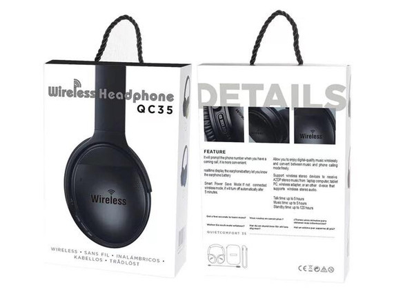 2019 new QC35 stereo wireless headphones, wireless bluetooth headset Micphone headphones support auxiliary TF card quiet 35 comfort 35 1 PC