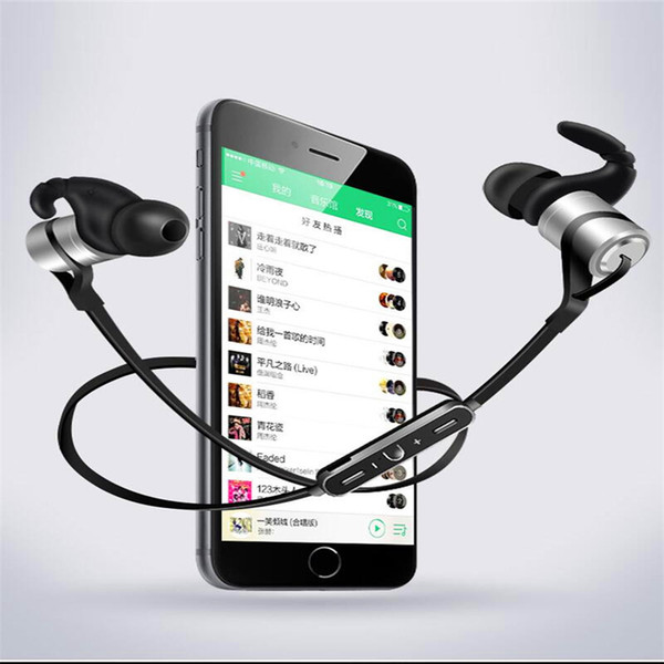 Hot Sports Bluetooth Headphone Wireless Bluetooth Earphone With Mic Metal Noise Cancelling Headset For iPhone Android Huawei Xiaomi Phone