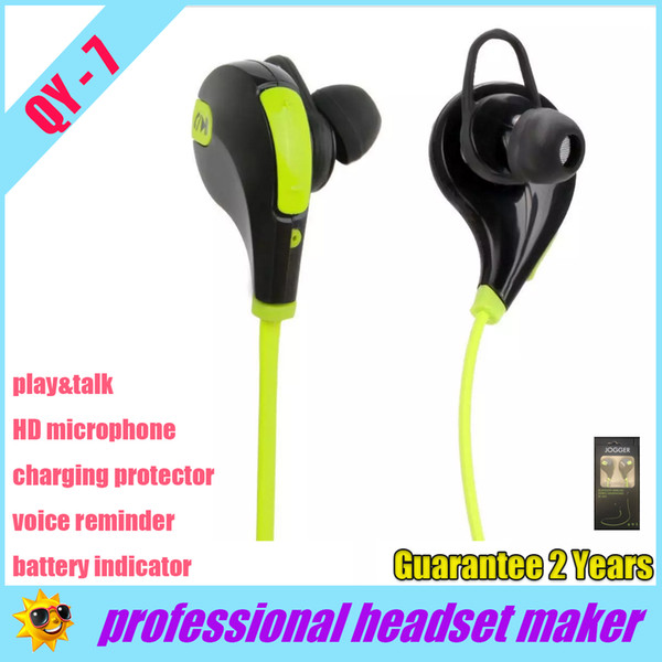 sweatproof UV coating In-ear Headphone QY7 QY-7 Bluetooth v4.1 ture Stereo Sport Headset Earphone Fashion Running headphone,Retail Box,DHL